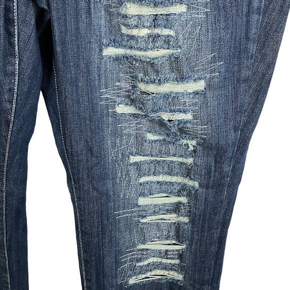 Torrid Jeans Premium Womens Sz 22 Boyfriend Stretch Medium Wash Blue High Rise - Picture 6 of 11